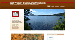 Desktop Screenshot of mainelandbroker.com