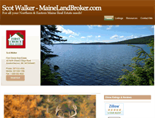 Tablet Screenshot of mainelandbroker.com
